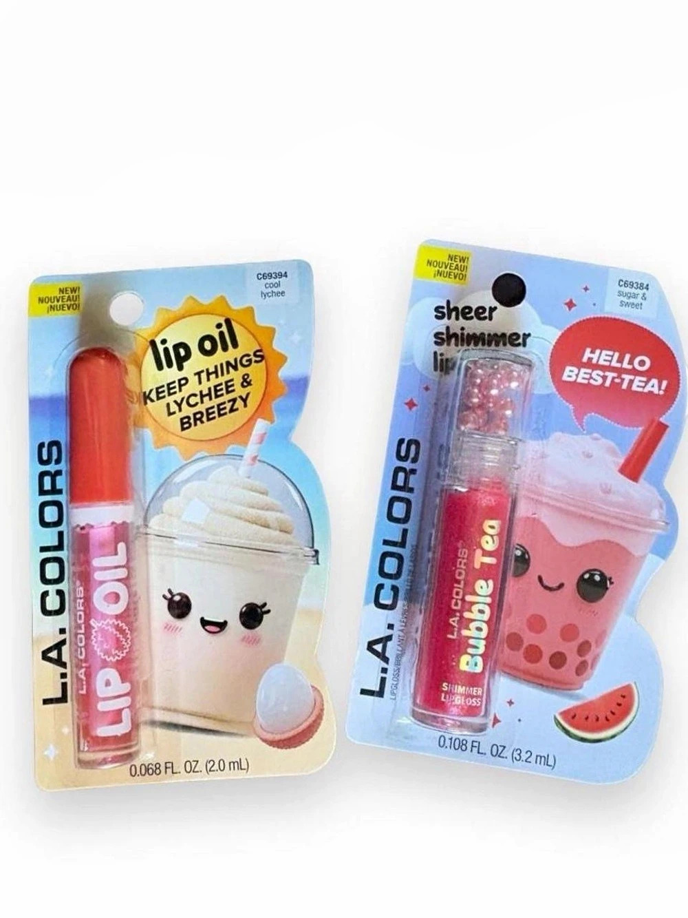 L.A. Colors Bubble Tea Lip Oil Lip Gloss & Lip Oil NWT